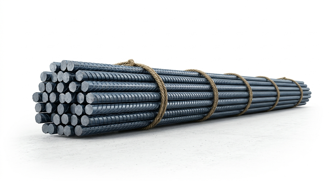 Fer à béton HA Fe 500 Ø8mm (Botte 21 barres - 12m)
